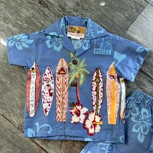 Winnie Fashion Baby Hawaiian Set 6 Mo NWT